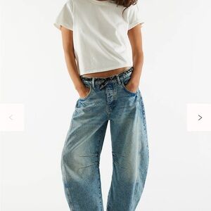 Pre-Own✨We The Free Goos Luck Mid-Rise Barrel Jeans